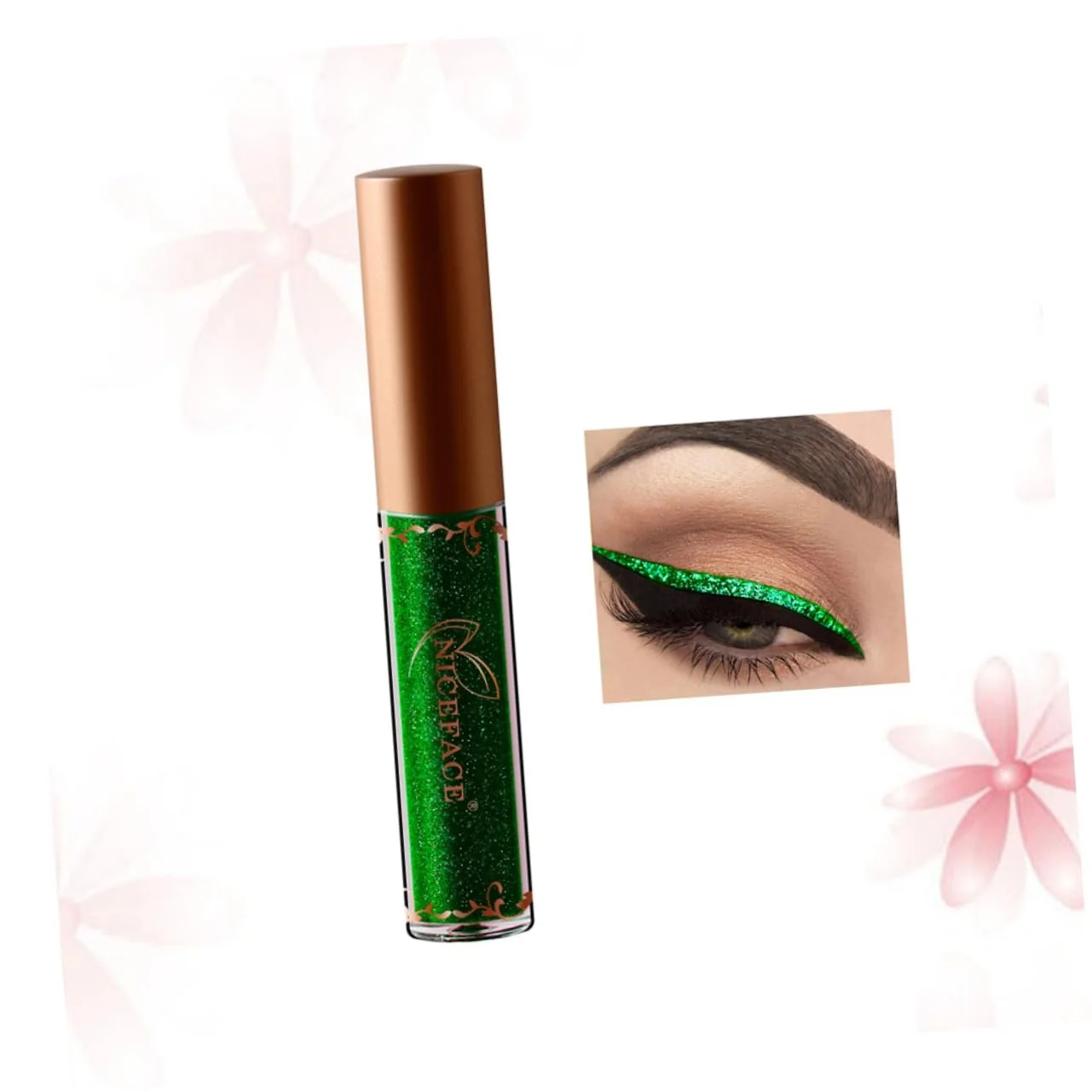 Підводка для очей HAPINARY Набір з 3 різнокольорових блискучих водостійких діамантових, фото №2