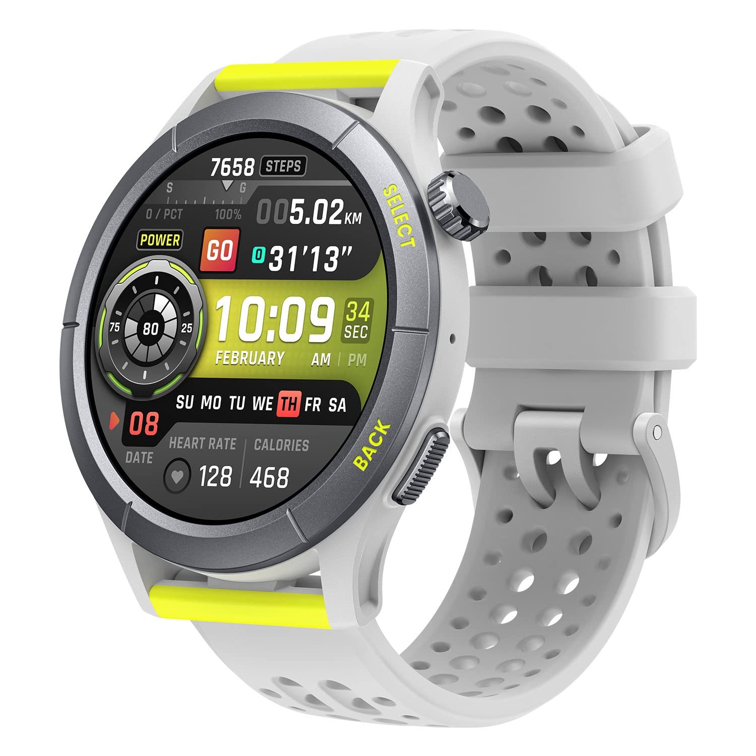 Смарт-годинник біговий Amazfit Cheetah з Dual Band GPS, навігацією по маршруту та офлайн-картами, шаблоном тренувань, монітором серцевого ритму, вбудованою Alexa, час заряджання: близько 2 годин, фото №1