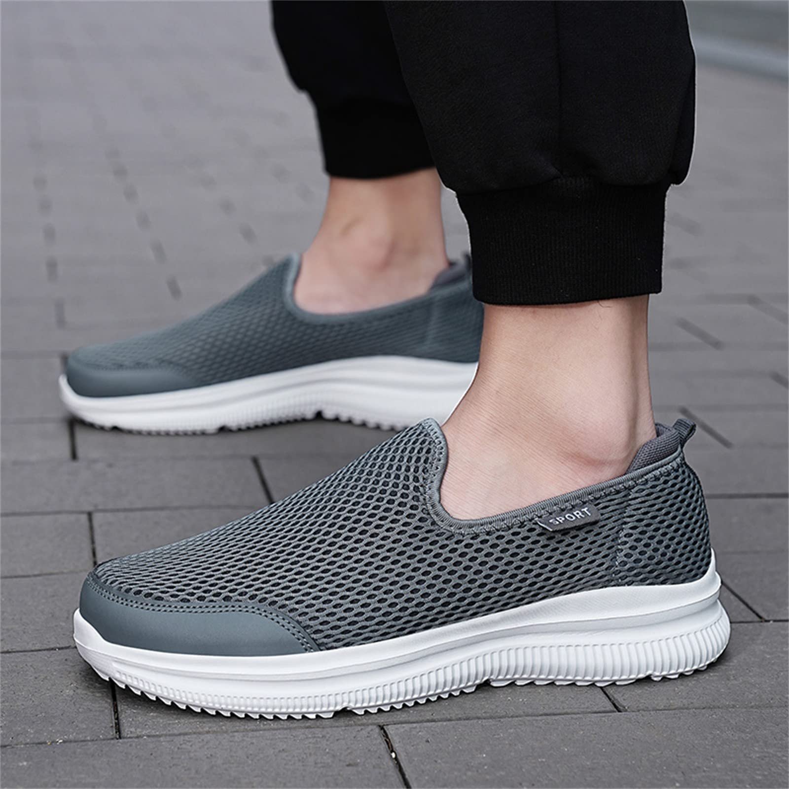 Кроссовки мужские Summer 2022 Hollow Fly Woven Легкие Дышащие Удобные Decompression Fashion Sports Running Shoes, фото №2