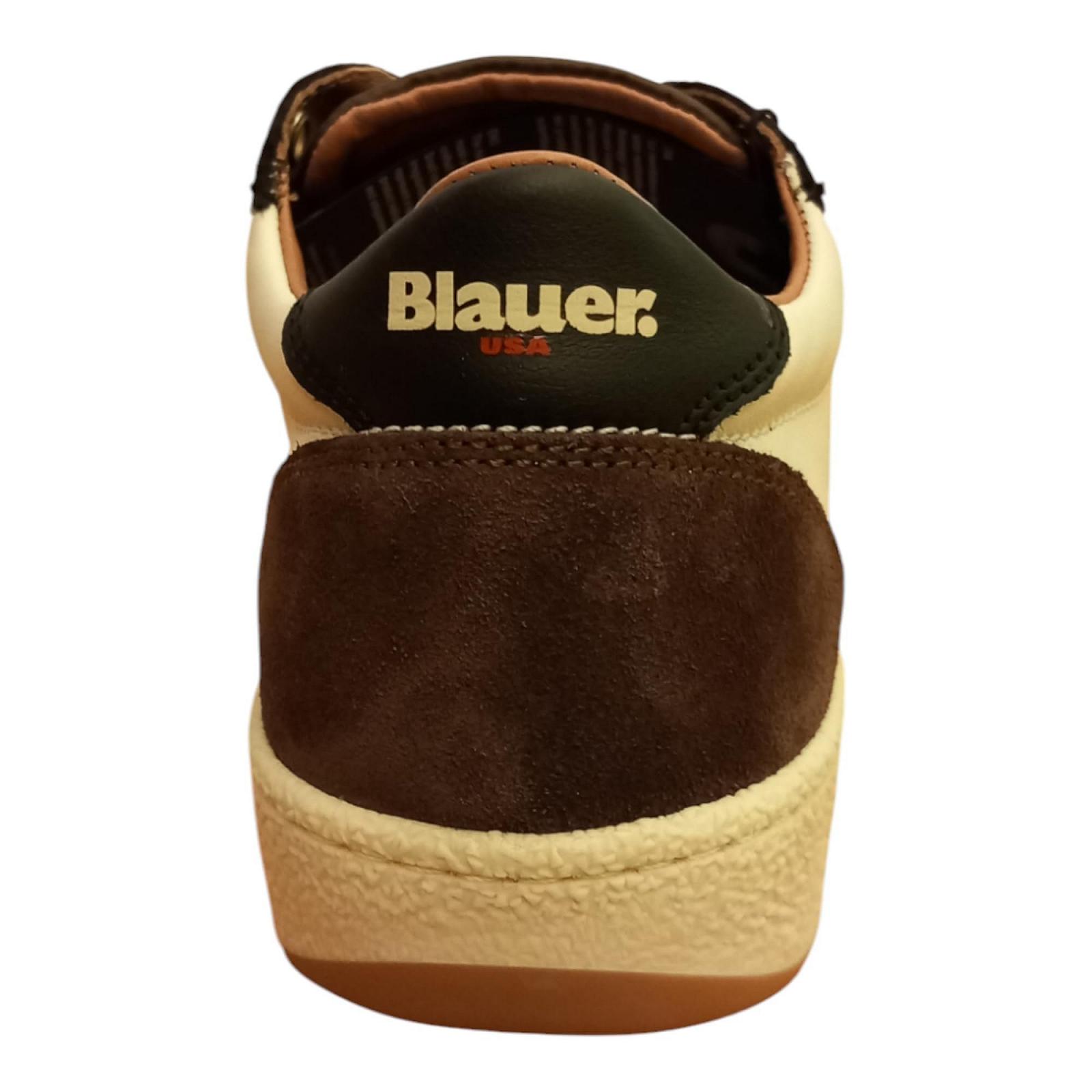 Кросівки Blauer Murray Шкіра темно-синій/коричневий, фото №5