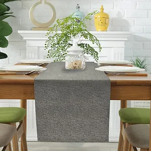 Купити Ранер для столу Modern Spring Linen Look Water-Repellent 40 x 140 см Сірий - Фото 1 Ранер для столу Modern Spring Linen Look Water-Repellent 40 x 140 см Сірий - Фото 1