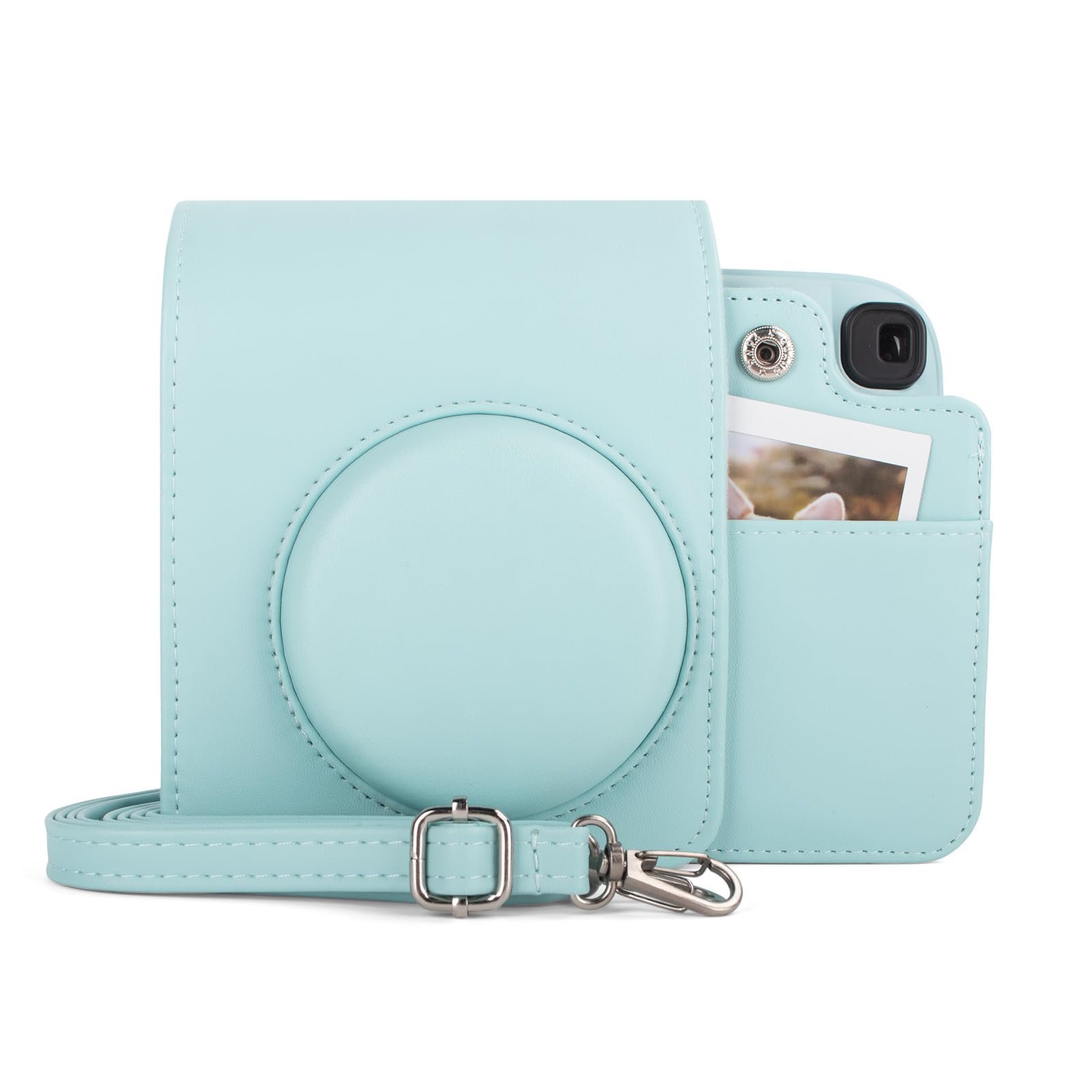 Чехол kinokoo Instax Mini 13 из PU кожи Лагунно-зеленый, фото №1
