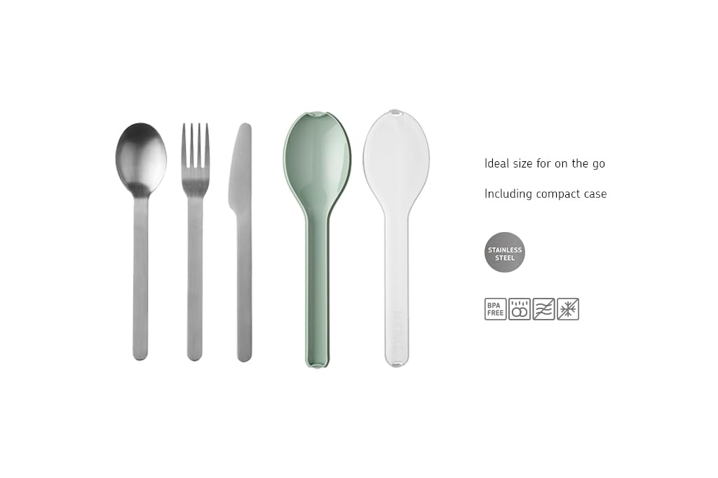 Набор столовых приборов Mepal Ellipse To Go металлические, фото №3