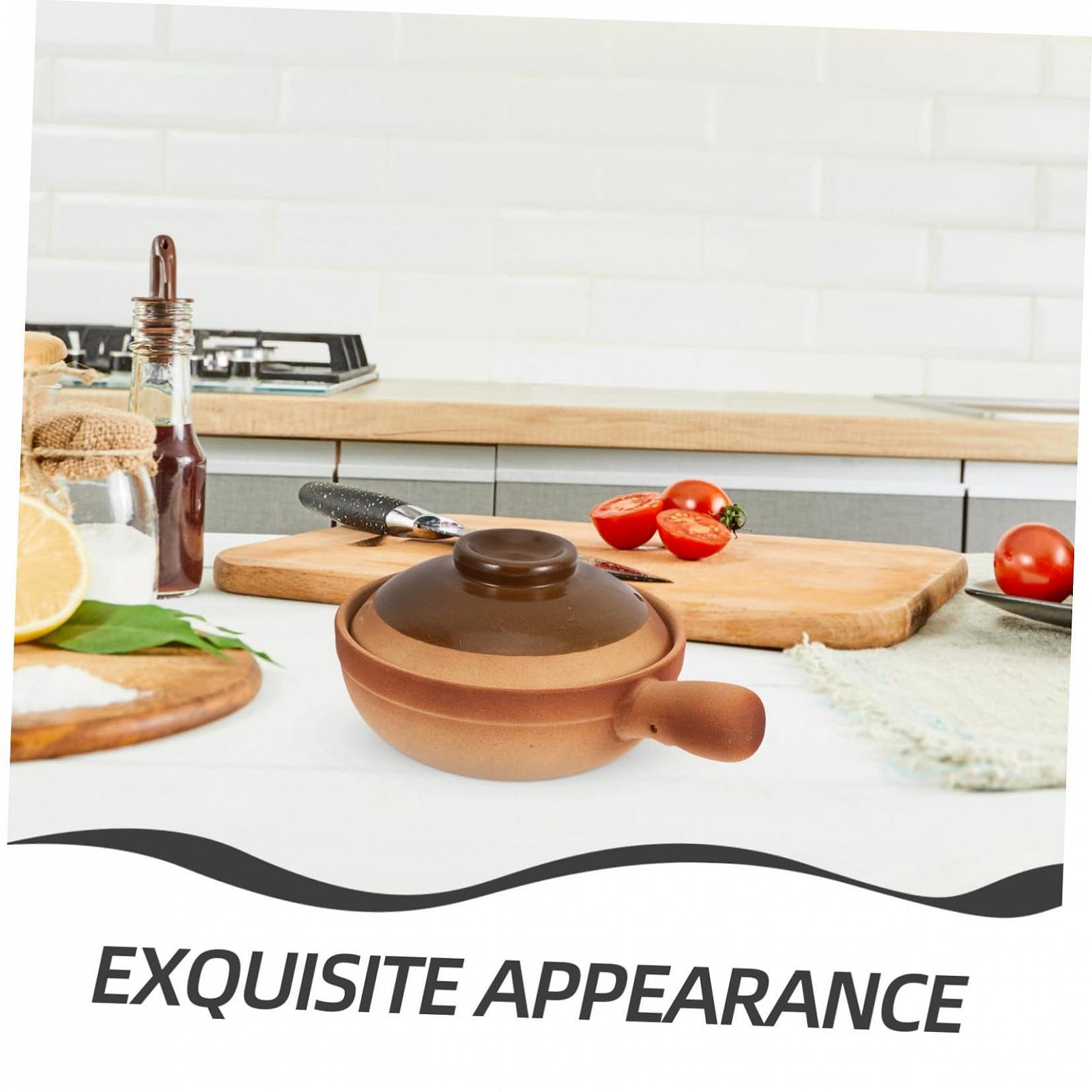 Керамічний Ківш традиційний з кришкою та бічною ручкою термостійкий для плити, фото №9 Керамічний Ківш традиційний з кришкою та бічною ручкою термостійкий для плити, фото №9