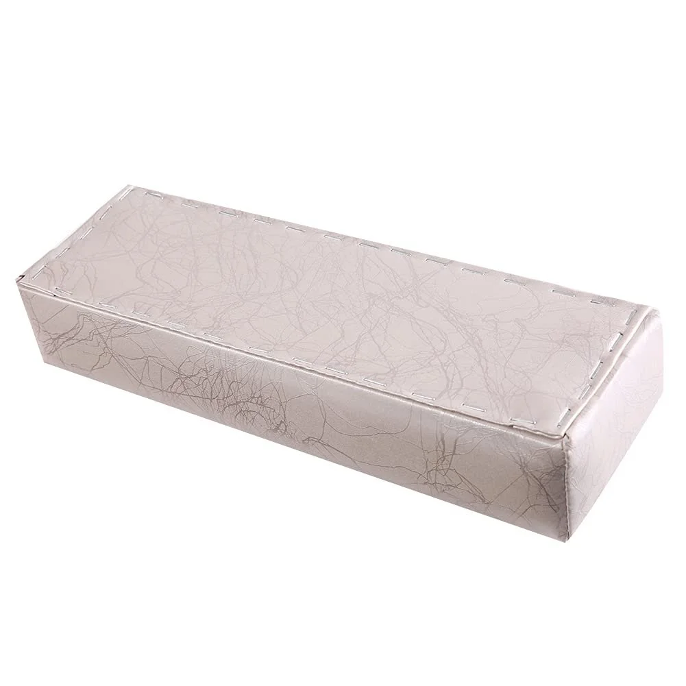 Подушка для манікюру смугаста Шкіра М'яка Губка Сріблястий, фото №6