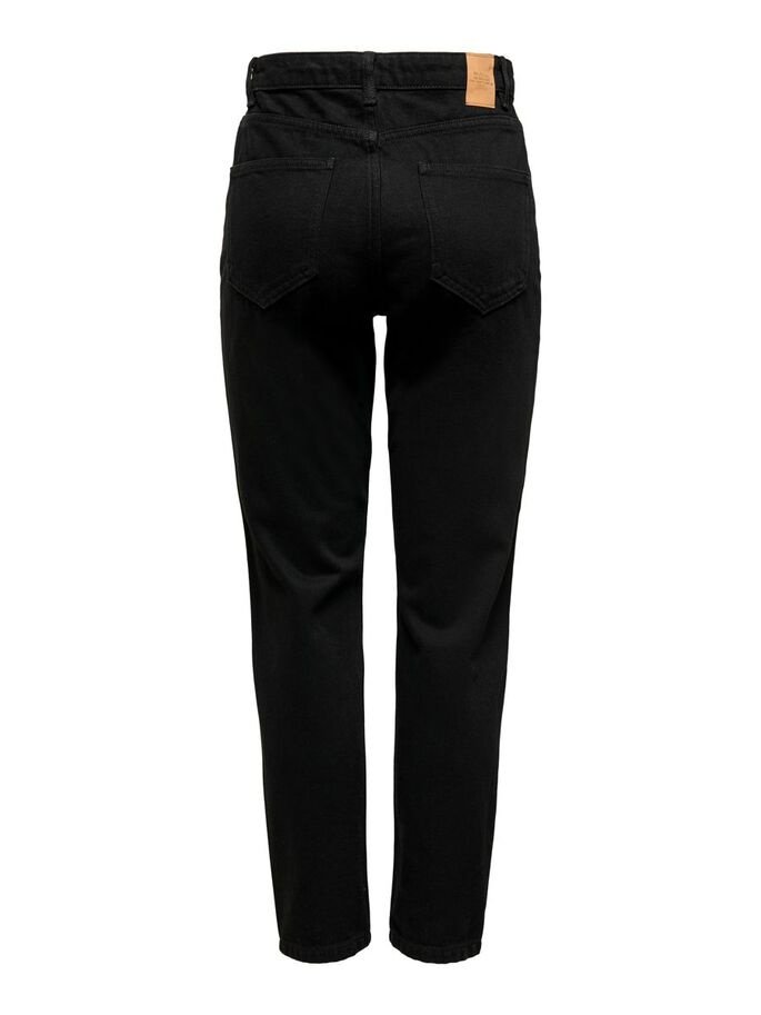 Джинсы ONLYJAGGER LIFE HIGH MOM ANKLE DNM NOOS 15242370 Черный S, фото №5