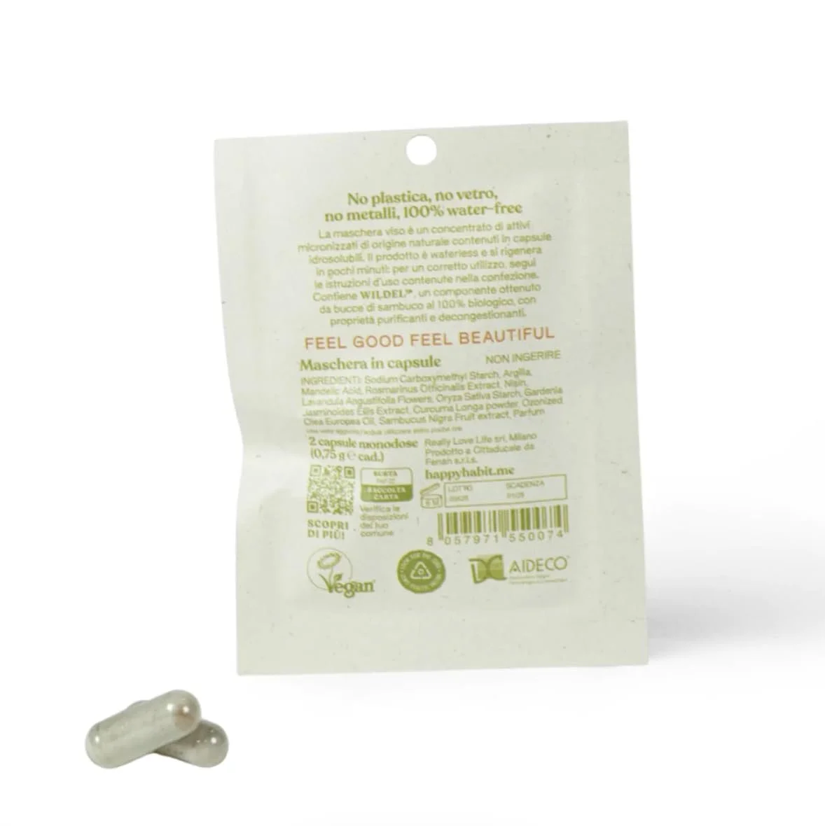 Маска для лица порошковая Happy Habit Organic Active Cleansing, 2 капсулы, фото №2