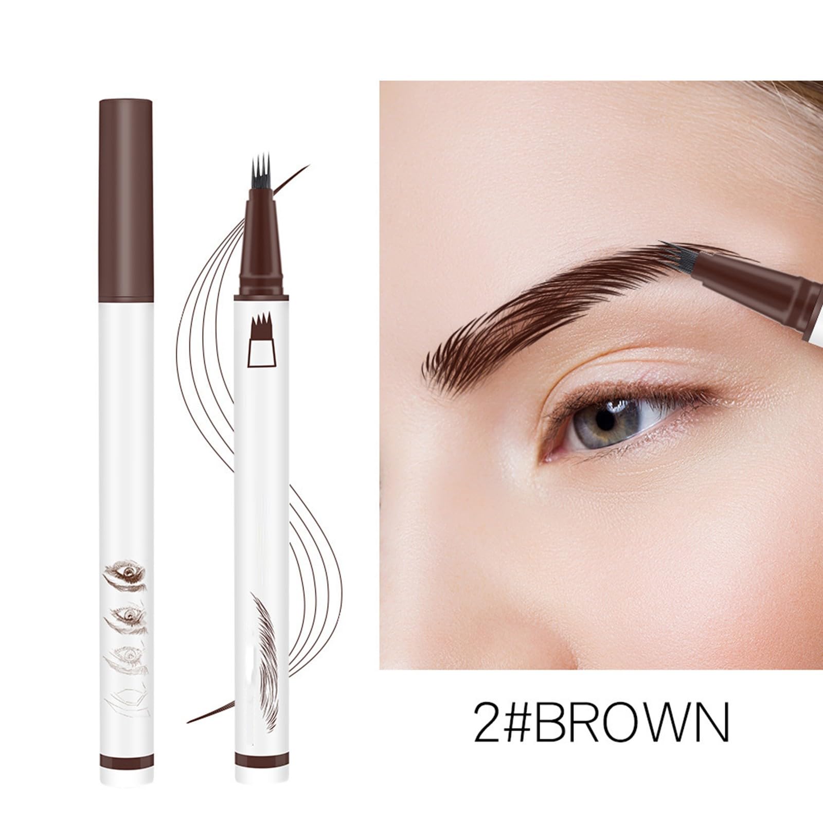 Брауенстик Microblading Водостойкий Коричневый, фото №2