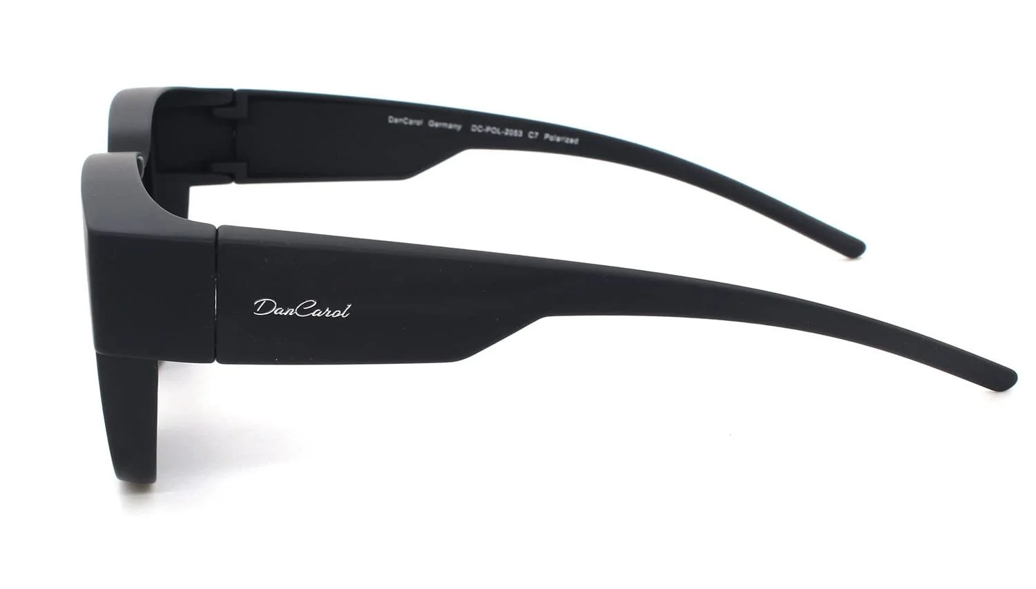 Поляризовані окуляри DanCarol DC-POL-2053-C7 для великої оправи, чорні, фото №2