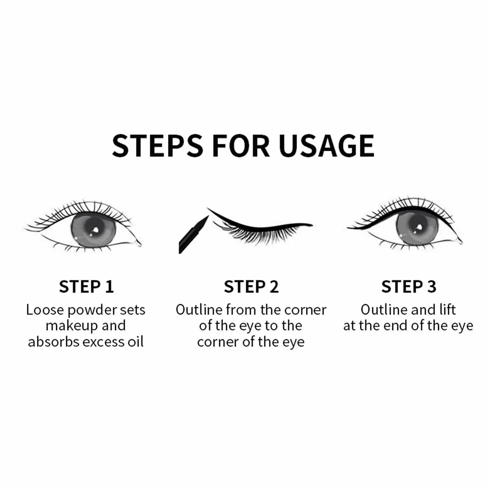 Жидкая Подводка для Глаз Черный Матовый, фото №4