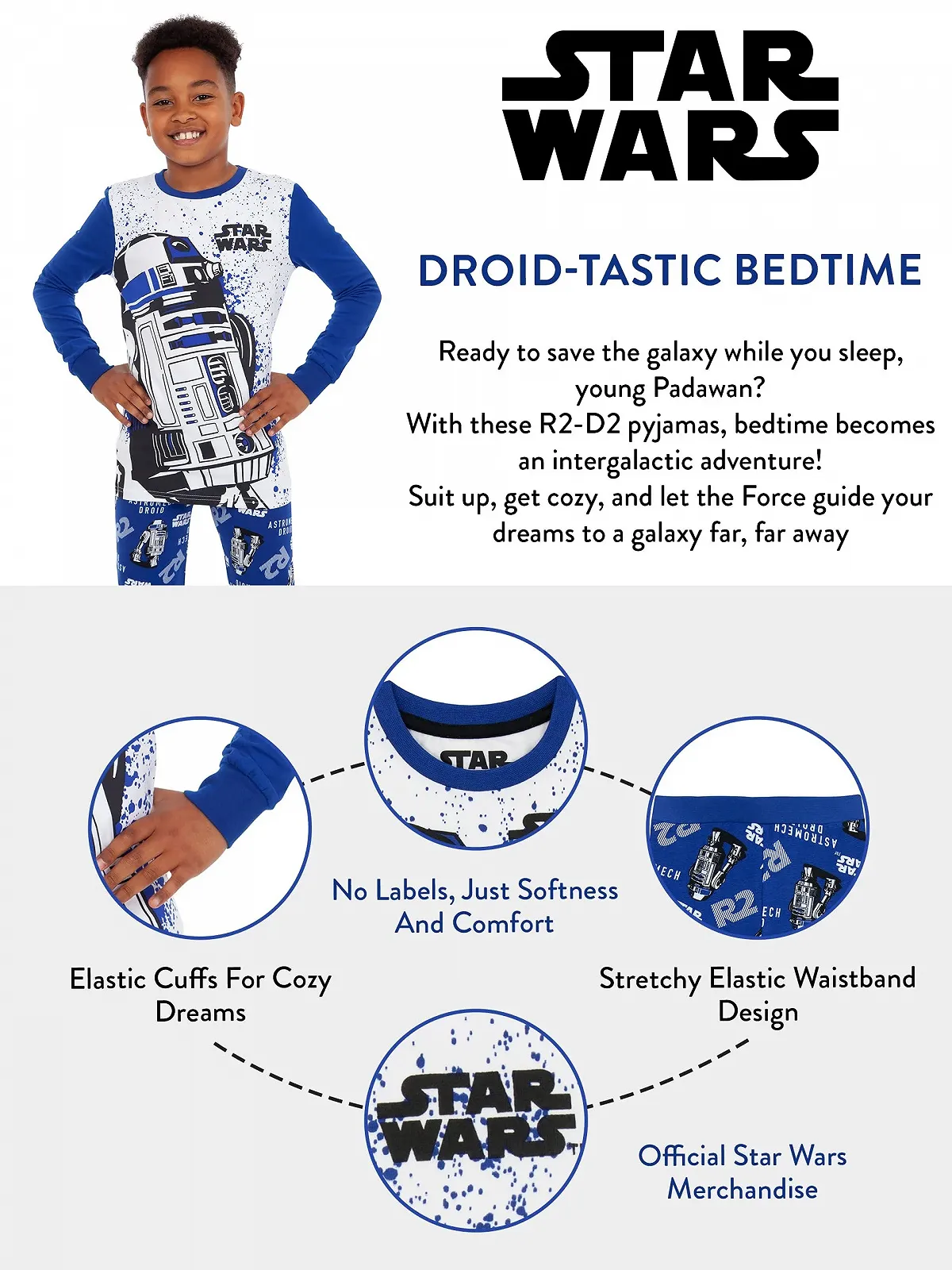 Піжама R2D2 Star Wars для хлопчиків Slim Fit, фото №4