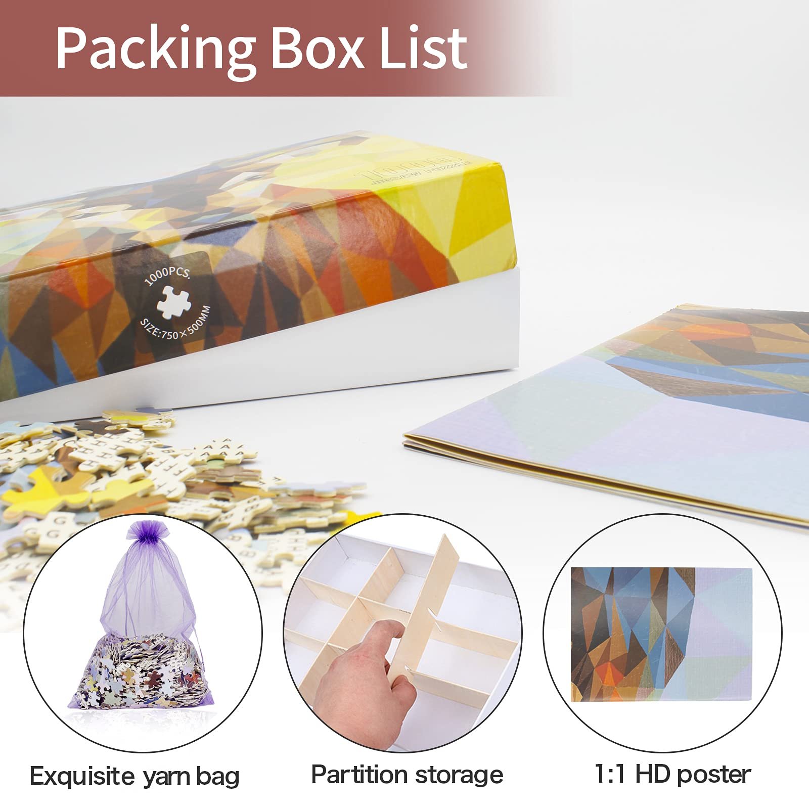 Пазл 1000 елементів Abstract Deer Classic Puzzle DIY Kit дерев'яний, фото №4 Пазл 1000 елементів Abstract Deer Classic Puzzle DIY Kit дерев'яний, фото №4