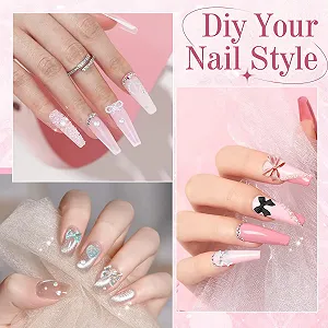 Набор украшений для ногтей (500 шт в упаковке) Стразы для ногтей Камни для ногтей Украшения для ногтей для маникюра своими руками Чехлы для мобильных телефонов Ювелирные аксессуары synthetic.ua - Фото 1