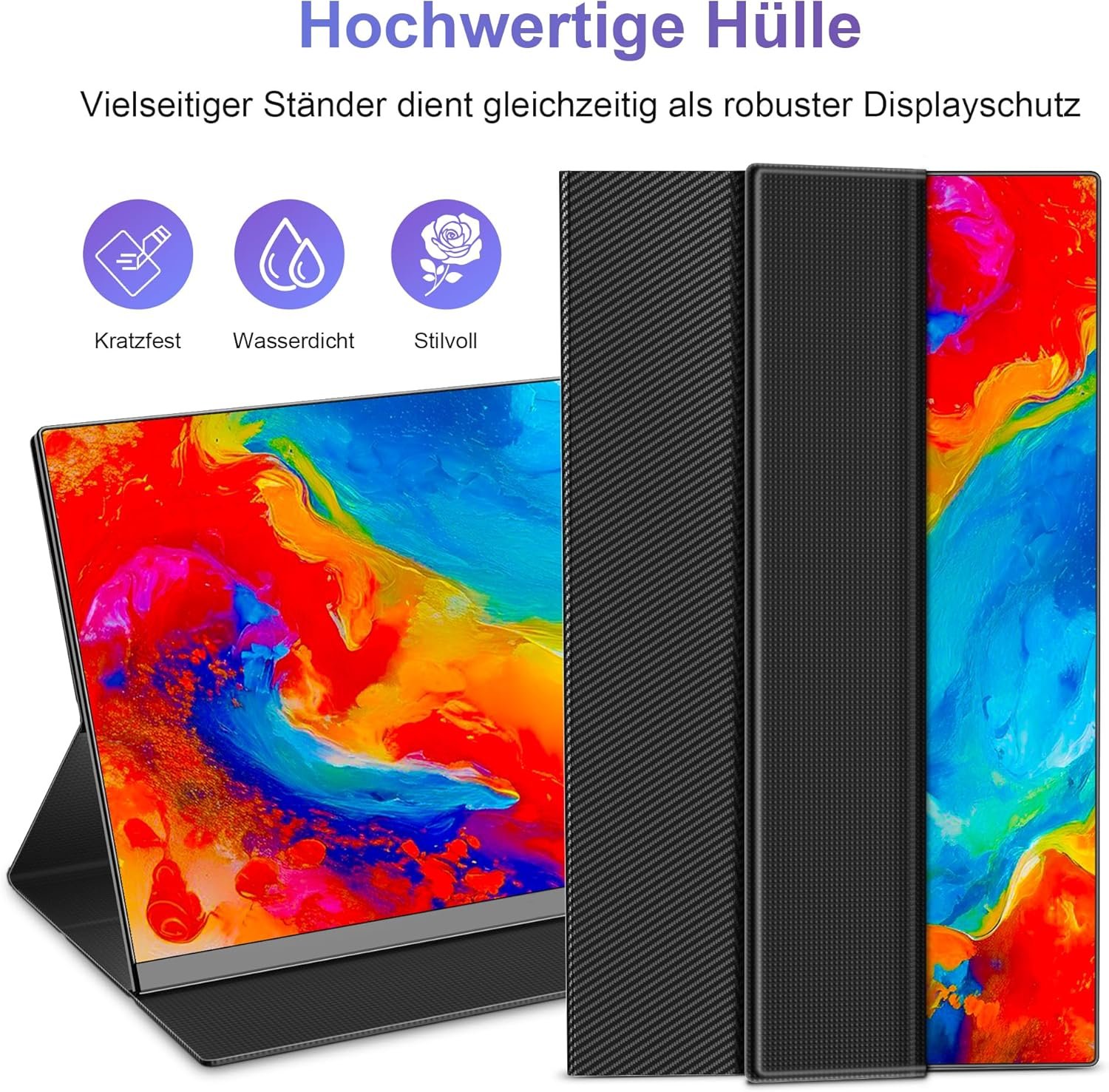 Монитор портативный 15.6" JEEJIA P4 Full HD IPS 60 Гц, фото №3 Монитор портативный 15.6" JEEJIA P4 Full HD IPS 60 Гц, фото №3