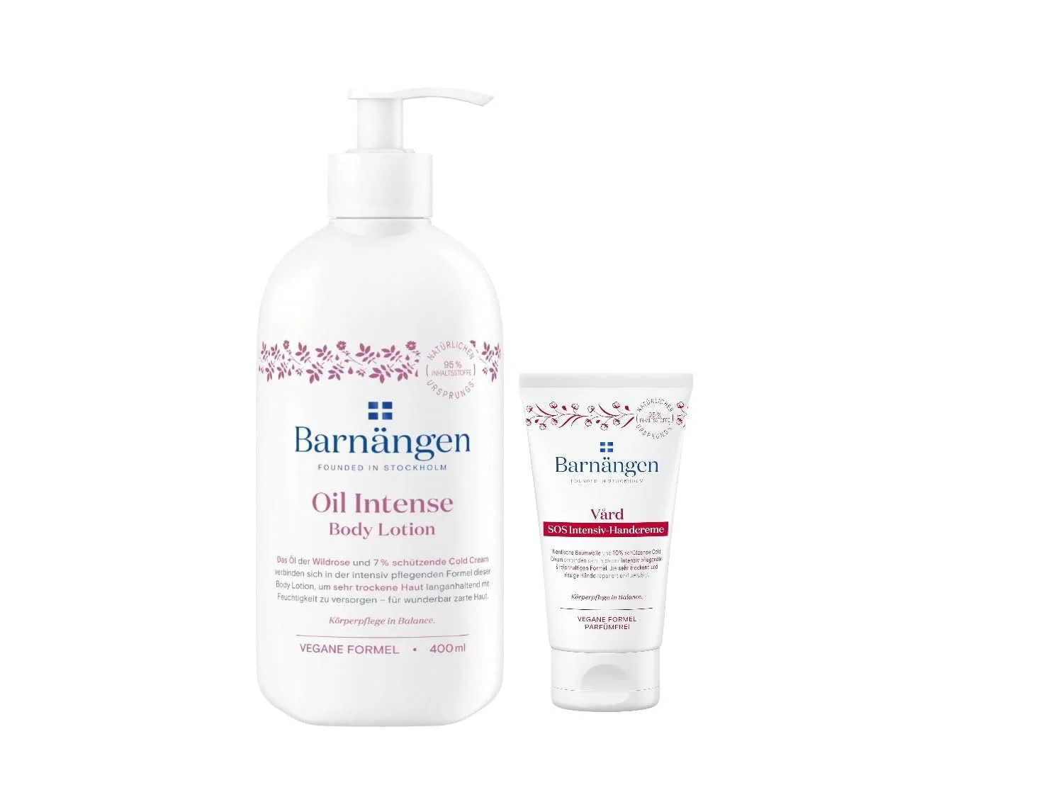 Лосьйон для тіла Barnängen Oil Intense з Cold Cream, 400 мл та крем для рук Barnängen SOS Vard, 75 мл, для сухої та дуже сухої шкіри, фото №1