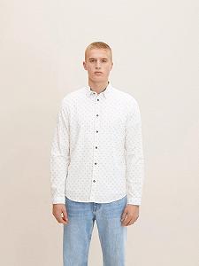 Рубашка Tom Tailor paisley printed 1032352-30137 Белый 3XL - Фото 1