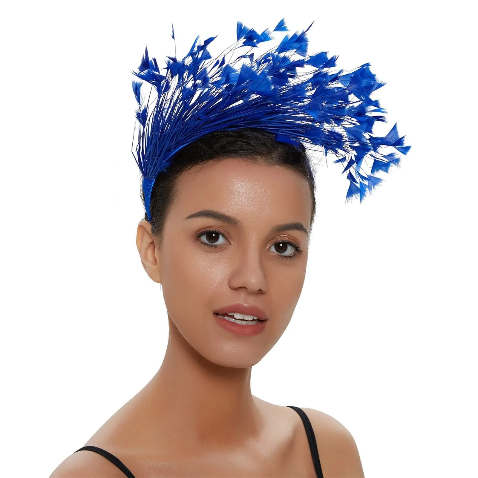 Обруч для волосся з кольоровим пір'ям, фото №2