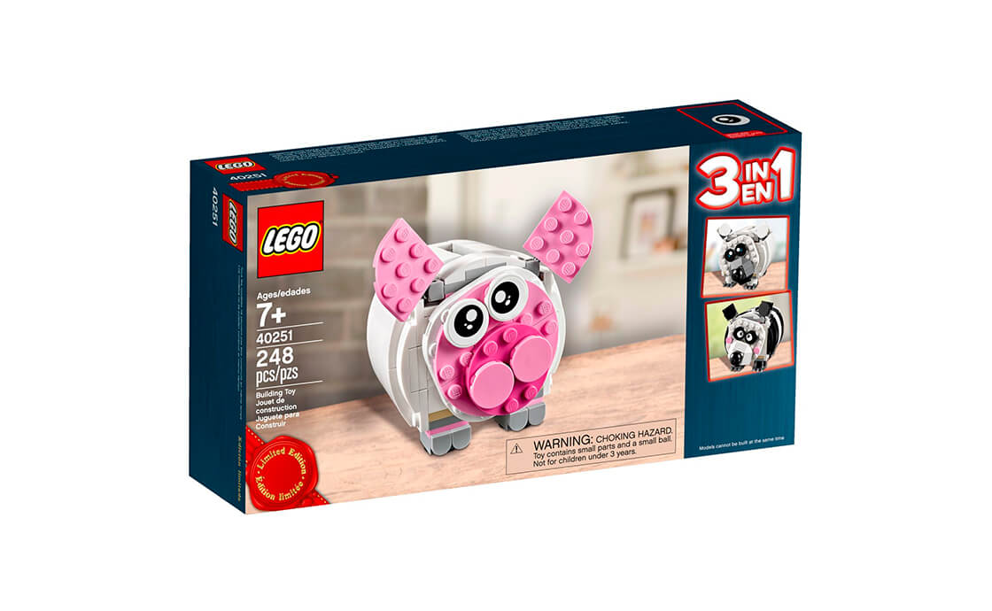 Конструктор Лего LEGO Exclusive Копилка мини-поросенок 3в1 (40251), фото №1