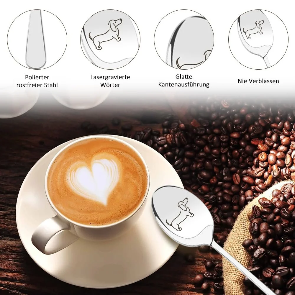 Ложка для кофе Dachshund, фото №3