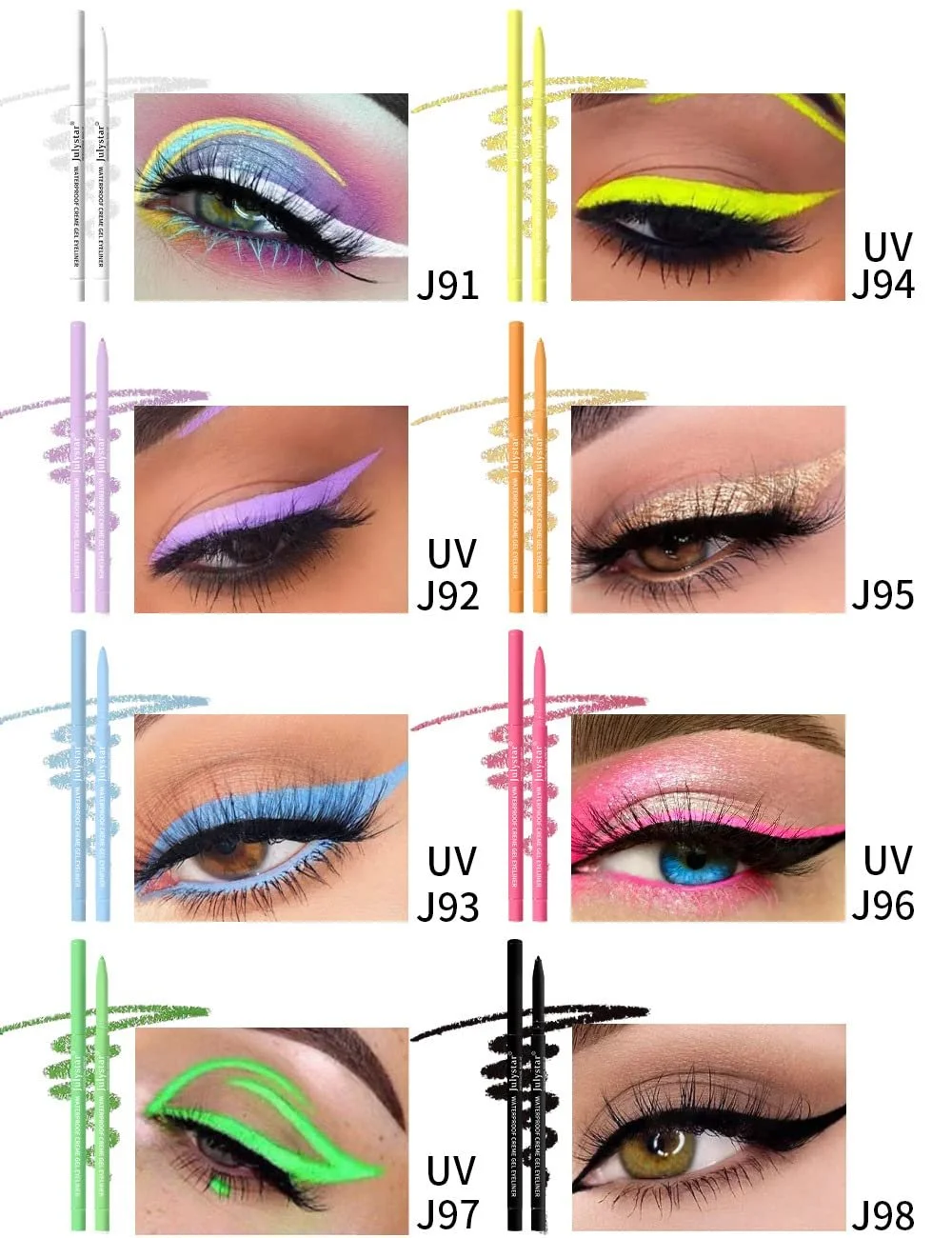 Олівець INTEROOKIE Флуоресцентна J96 Різнобарвна, фото №5