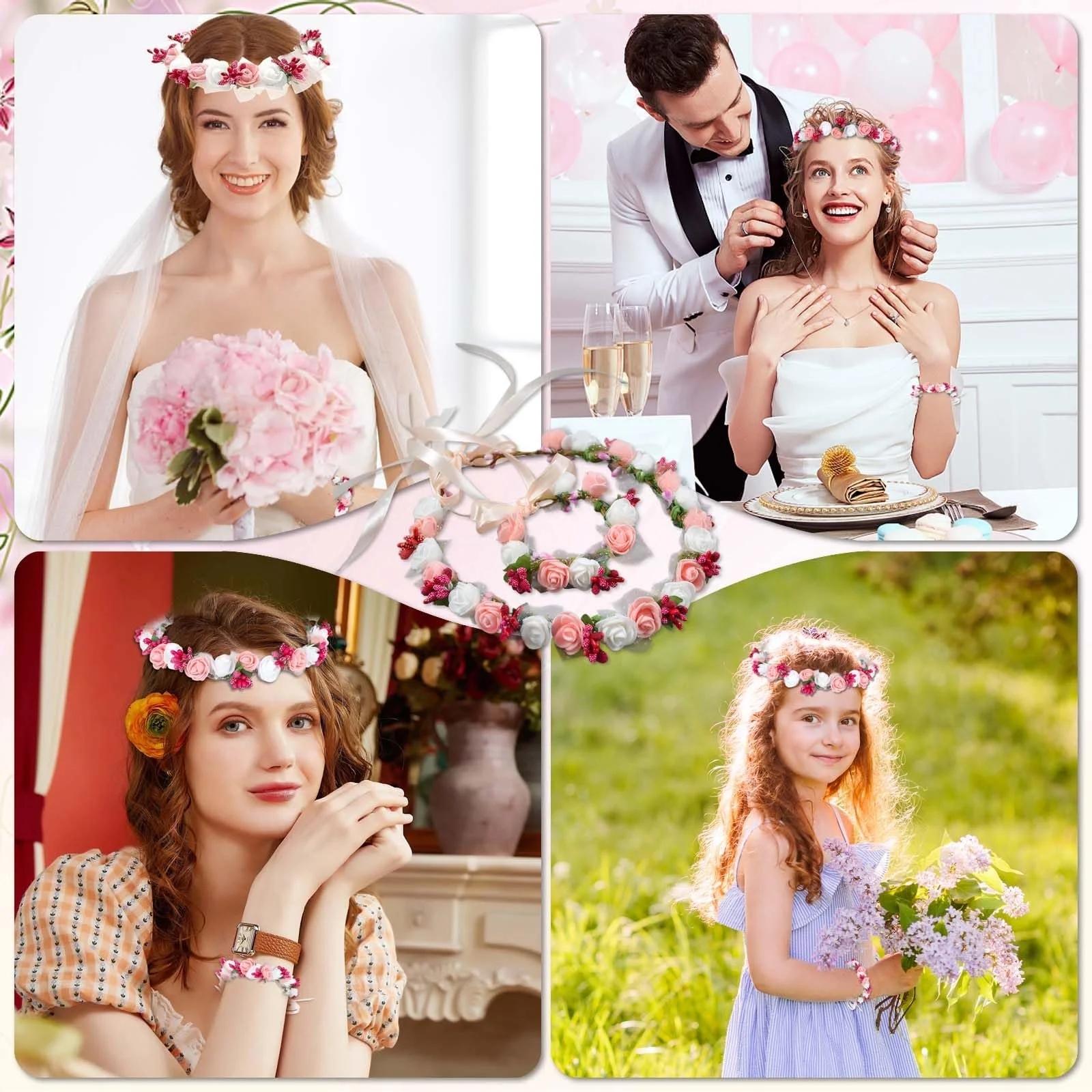 Венок Цветок из сухоцветов, фото №4