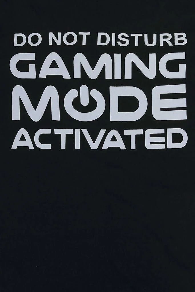 Пижама ThePyjamaFactory Gaming Mode Activated с принтом, черно-белая, фото №3