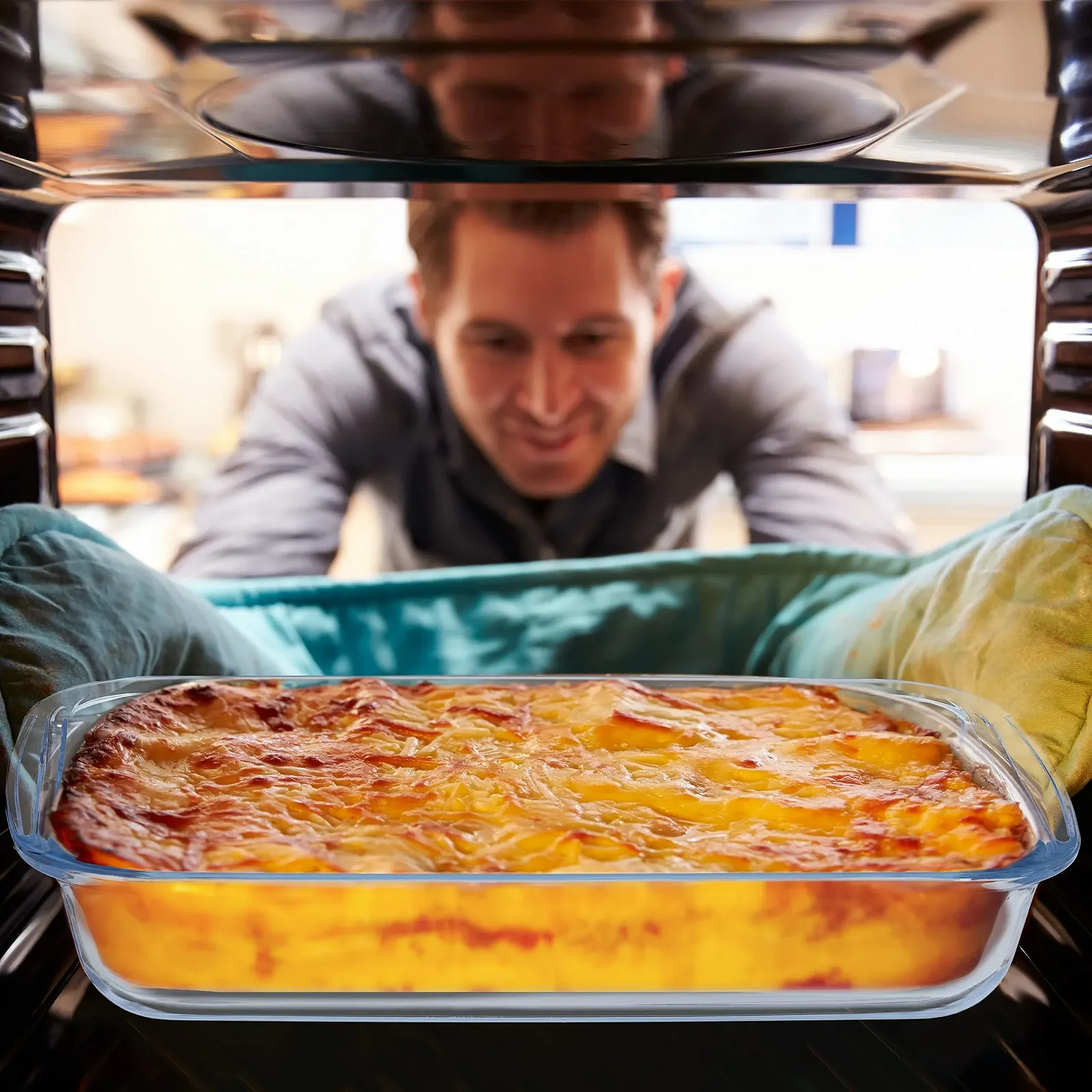 Набір форм для запікання Relaxdays 2 шт. скляні Прозорі 5 x 29.5 x 17.5 см, фото №3