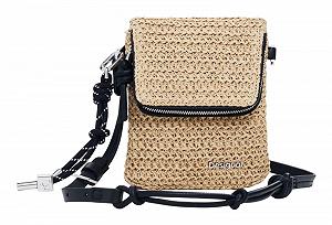 Сумка-кошелек Desigual Mone Logo Raffia Phone Bag Natural - Фото 1