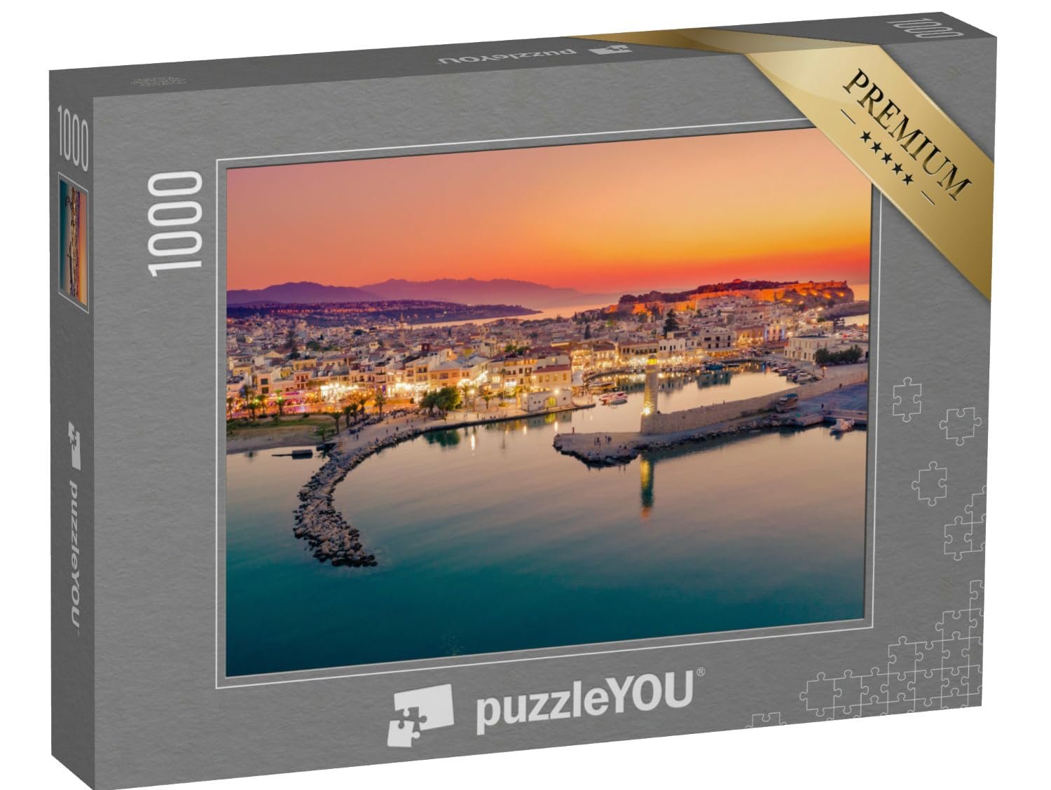 Пазл puzzleYOU Puzzle Collection Crete The Ancient Venetian Port of Rethymno City, Island of Crete, Greece 1000 элементов, фото №1