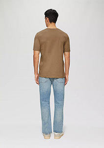 Футболка  à logo imprimé 2139909.84D1 s.Oliver Коричневий 2XL synthetic.ua - Фото 1