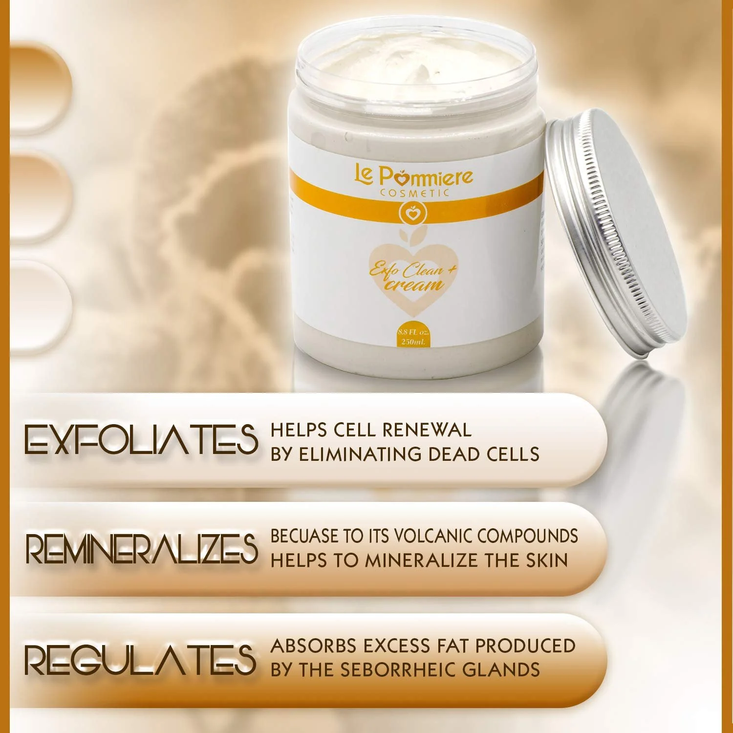 Маска для обличчя відлущувальна 250 мл з гіалуроновою кислотою, фото №3