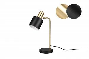 Настільна лампа Alfred Латунь Метал Матовий чорний E14 43 см - Фото 1