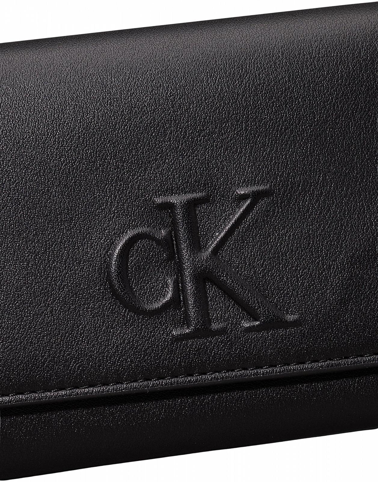 Кошелек Calvin Klein Sculpted Medium Trifold Foldable Черный One Size Черный (Black), фото №5