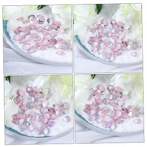 Прикраса Стрази NUOBESTY 100 шт. Кристал Друзи Настільний Декор Кристал Прикраса для Вази Банки для консервування Кришталеві Аксесуари Смола Кольоровий Діамант Декоративні Прикраси synthetic.ua - Фото 1