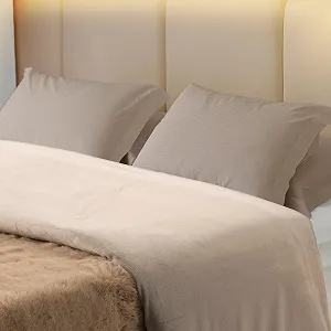 Покривало Paco Home Однотонне Пухнасте М'яке Бежевий 200 x 240 см synthetic.ua - Фото 1