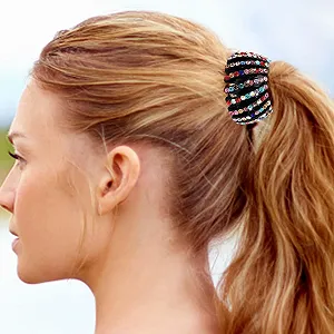 Заколка для волос Тип «Птичье гнездо» Bexdug со стразами, расширяемая, держатель для волос со стразами, аксессуары для волос, пучок со стразами «Птичье гнездо», зажим для волос «Птичий хвост» для женщин и девушек synthetic.ua - Фото 1