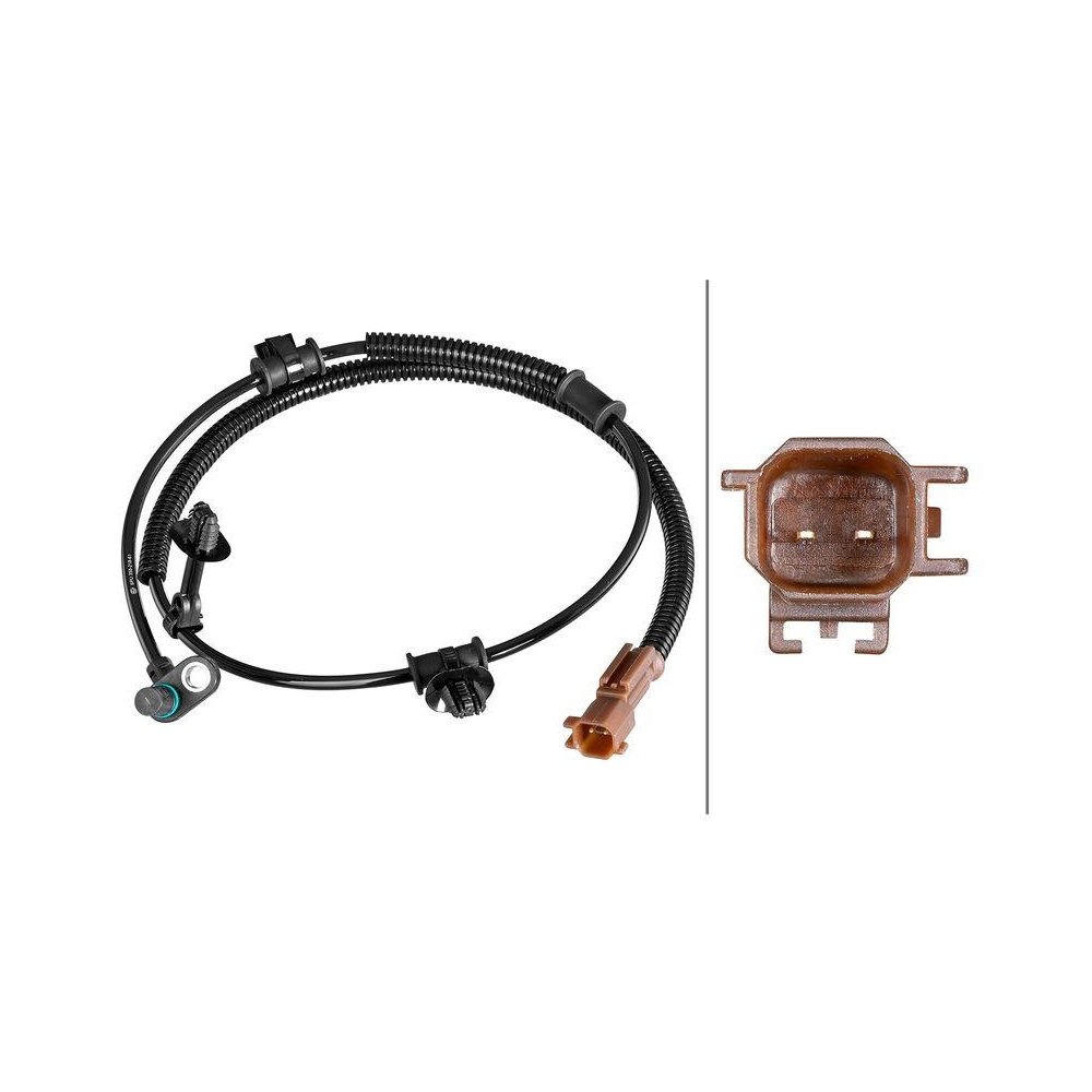 Датчик частоты вращения колеса HELLA 6PU 358 218-611 для FORD FORD USA, передний мост, фото №1