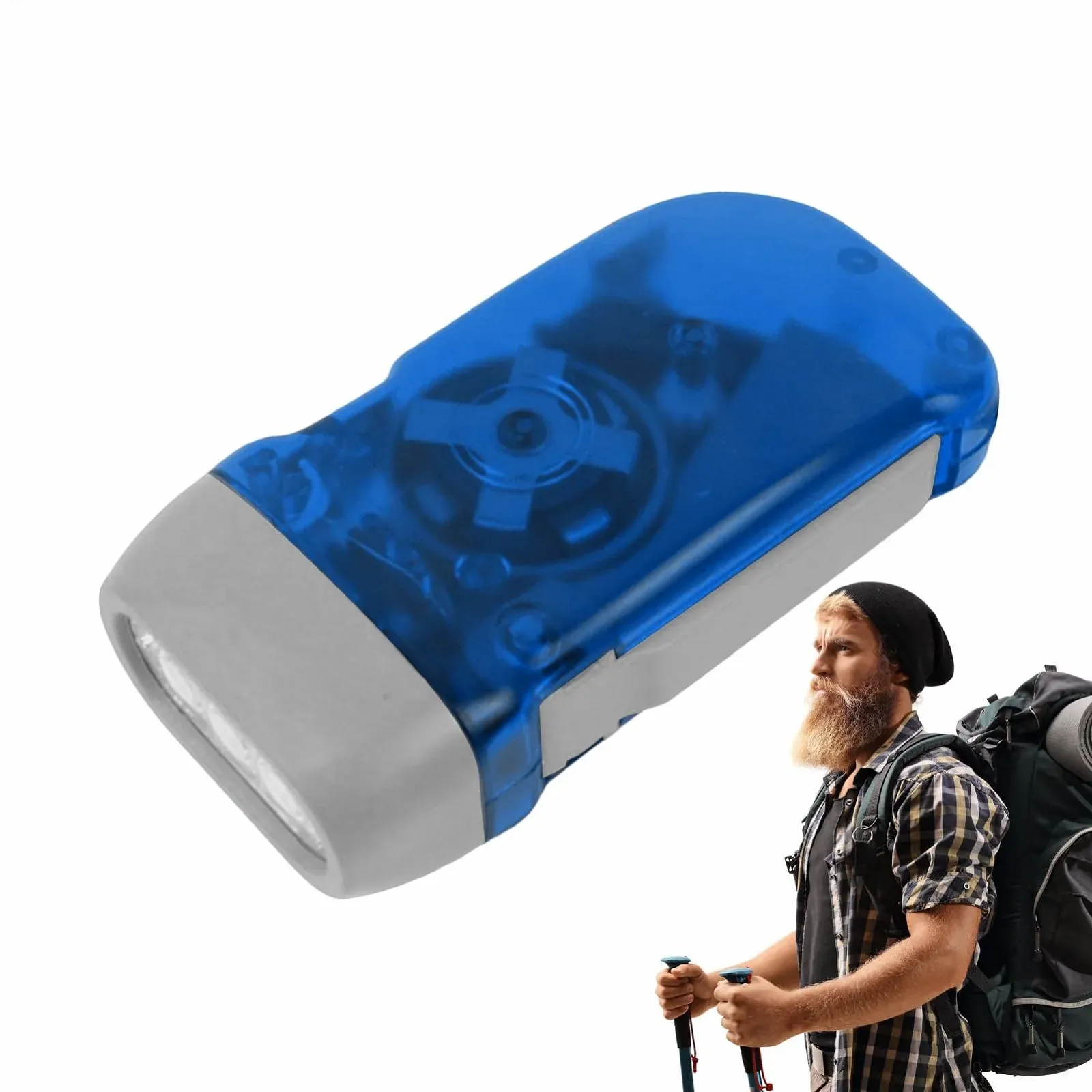 Ліхтарик ручний, портативний, для кемпінгу, з ручною рукояткою, фото №6