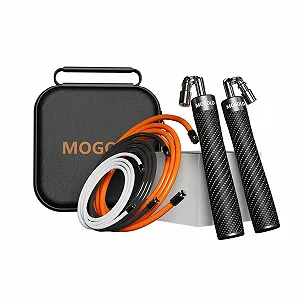 Скакалка Weighted Jump Rope зі змінною вагою 32/4/8 Oz Регульована Чорна - Фото 1
