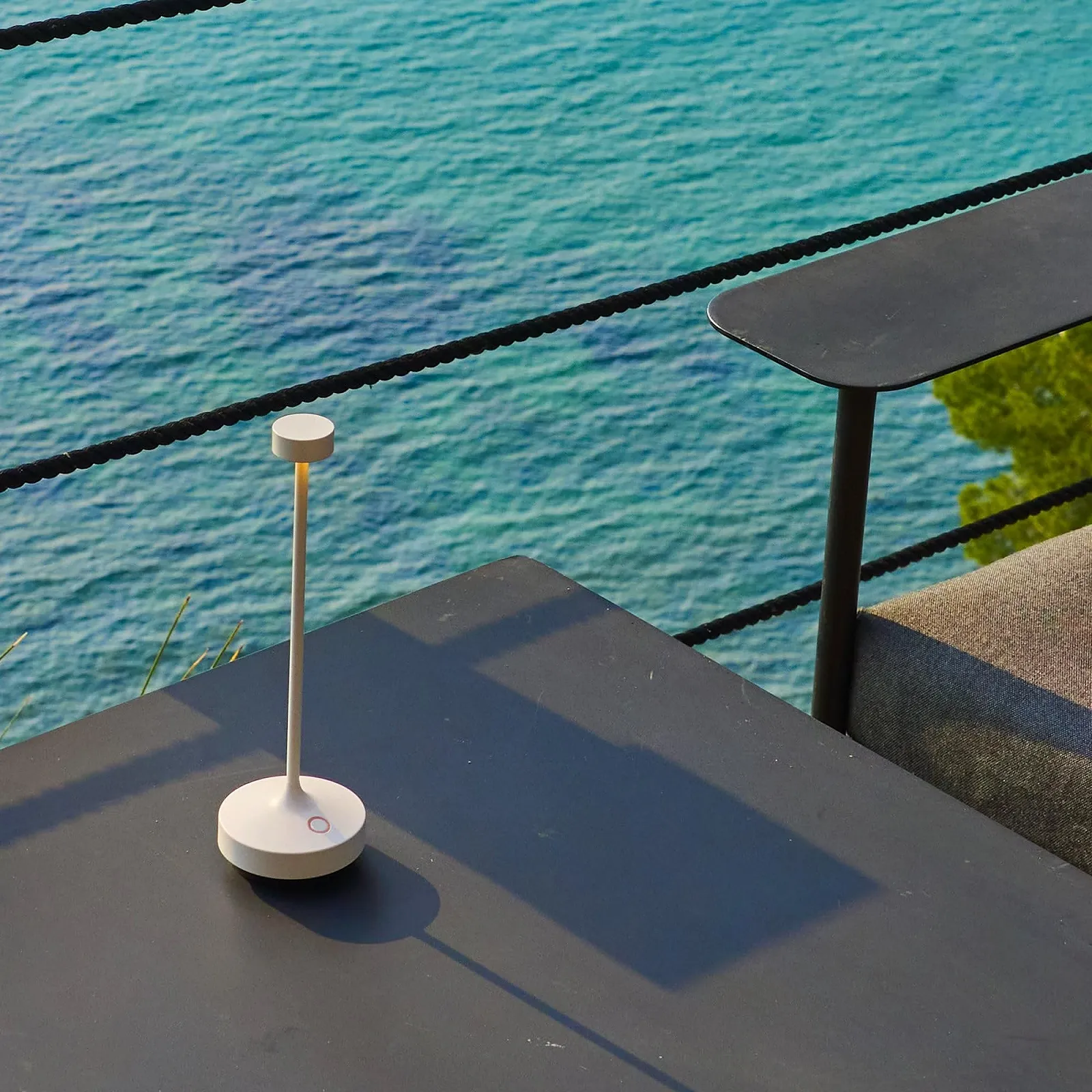 Настільна лампа Lumisky Ruby White бездротова LED сенсорна теплий білий висота 25 см Біла, фото №2