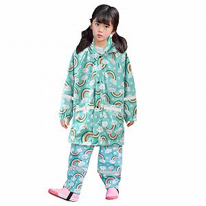 Дощовик для дівчат Вітро- та водонепроникна перехідна куртка - Фото 1