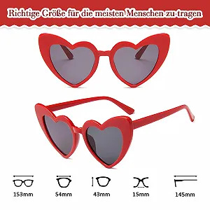 Сонцезахисні окуляри Nicecone Серце Форма Білий synthetic.ua - Фото 1