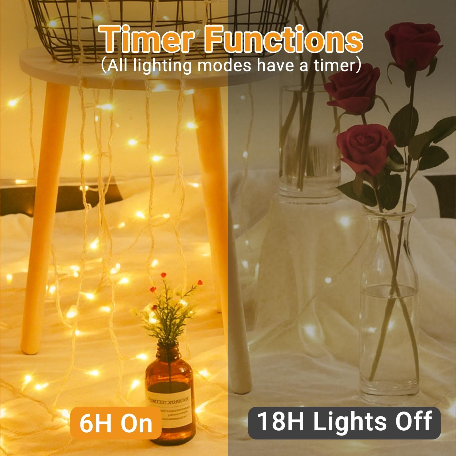 Гірлянда btfarm Fairy Lights 3 м, 30 LED, на батарейках, теплий білий, фото №3