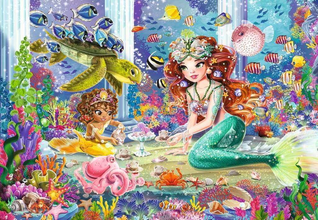 Дитячий пазл Ravensburger Magical Mermaids 05147 2 x 24 елементи від 4 років, фото №4