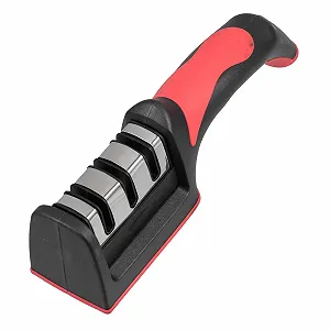 Точилка для ножів багатофункціональна з нержавіючої сталі з точильним каменем - Фото 1