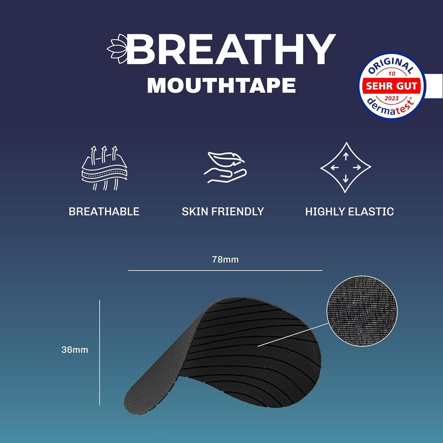 Пластыри для рта против храпа (30 штук) Лунный запас, фото №7