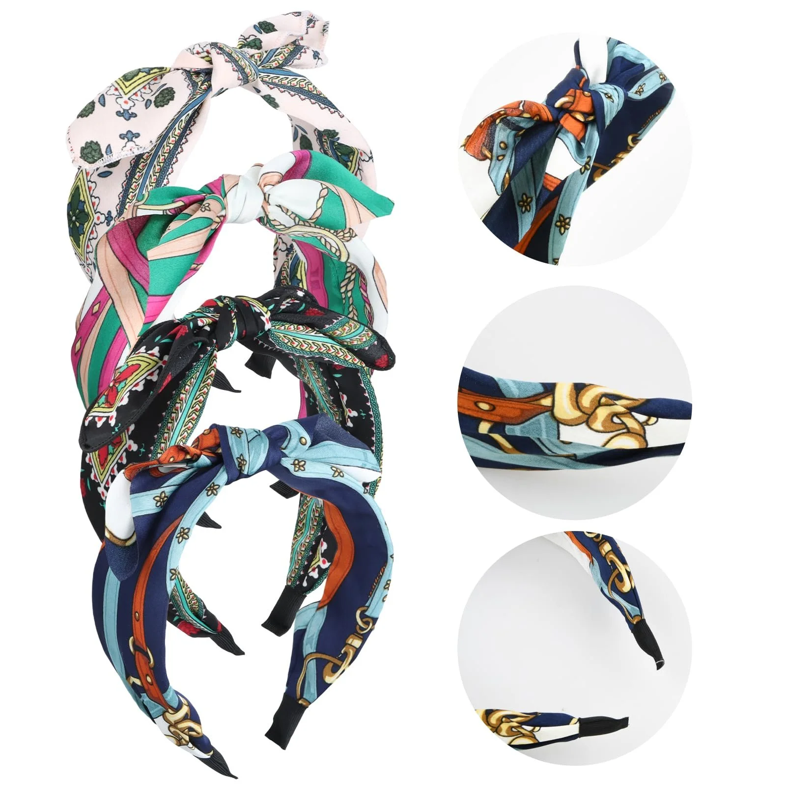 Набір обручів на голову для жінок, 4 шт., фото №6