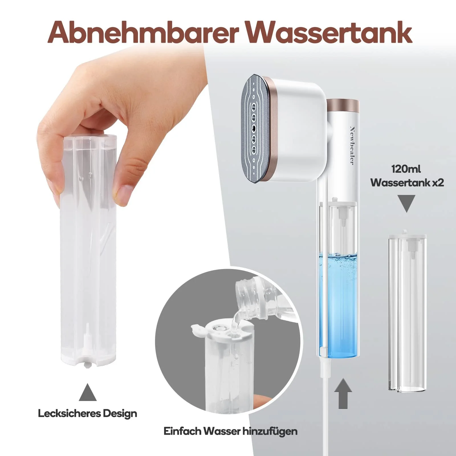 Отпариватель Newbealer 1200 Вт 120 мл, фото №6