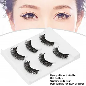 Накладні вії Fluffy Довгі Товсті Кучеряві Натуральні для щоденного макіяжу для котячого погляду (E05) synthetic.ua - Фото 1