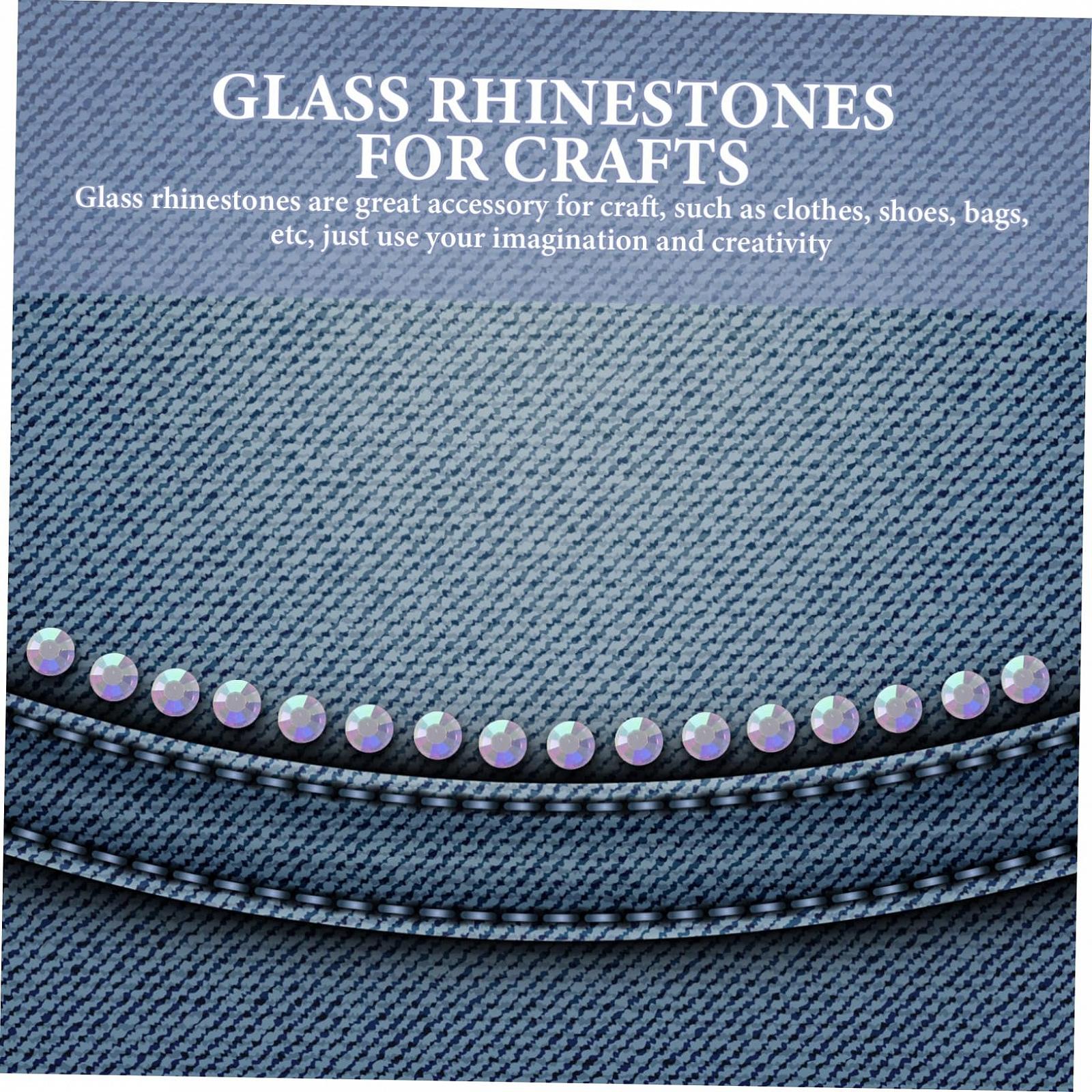 Набор страз FRCOLOR для рукоделия, клеевых, для ваз, набор для ванны, стеклянные, плоские, кристальные, 2880 штук, фото №4
